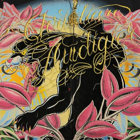 NEW Christian Audigier Zip up Hoodie - Picture 7 of 12